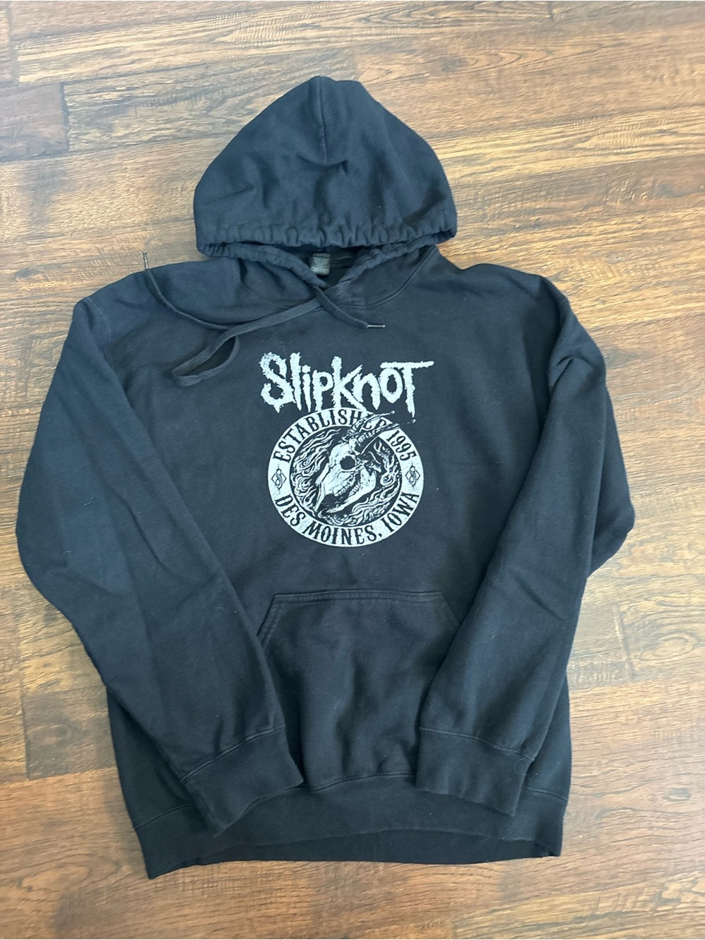Slipknot Hoodie Sweatshirt Y2k Established 1995 Black Heavy Metal Men’s Medium